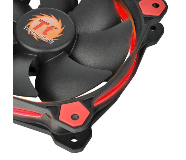 THERMALTAKE Riing 12 LED Red 3 Pack (3x120mm, LNC, 1500 RPM) Retail/Box CL-F055-PL12RE-A - 1389559 - zdjęcie 4